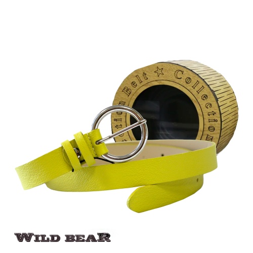 Ремень WILD BEAR RM-076f Light-Yellow Premium